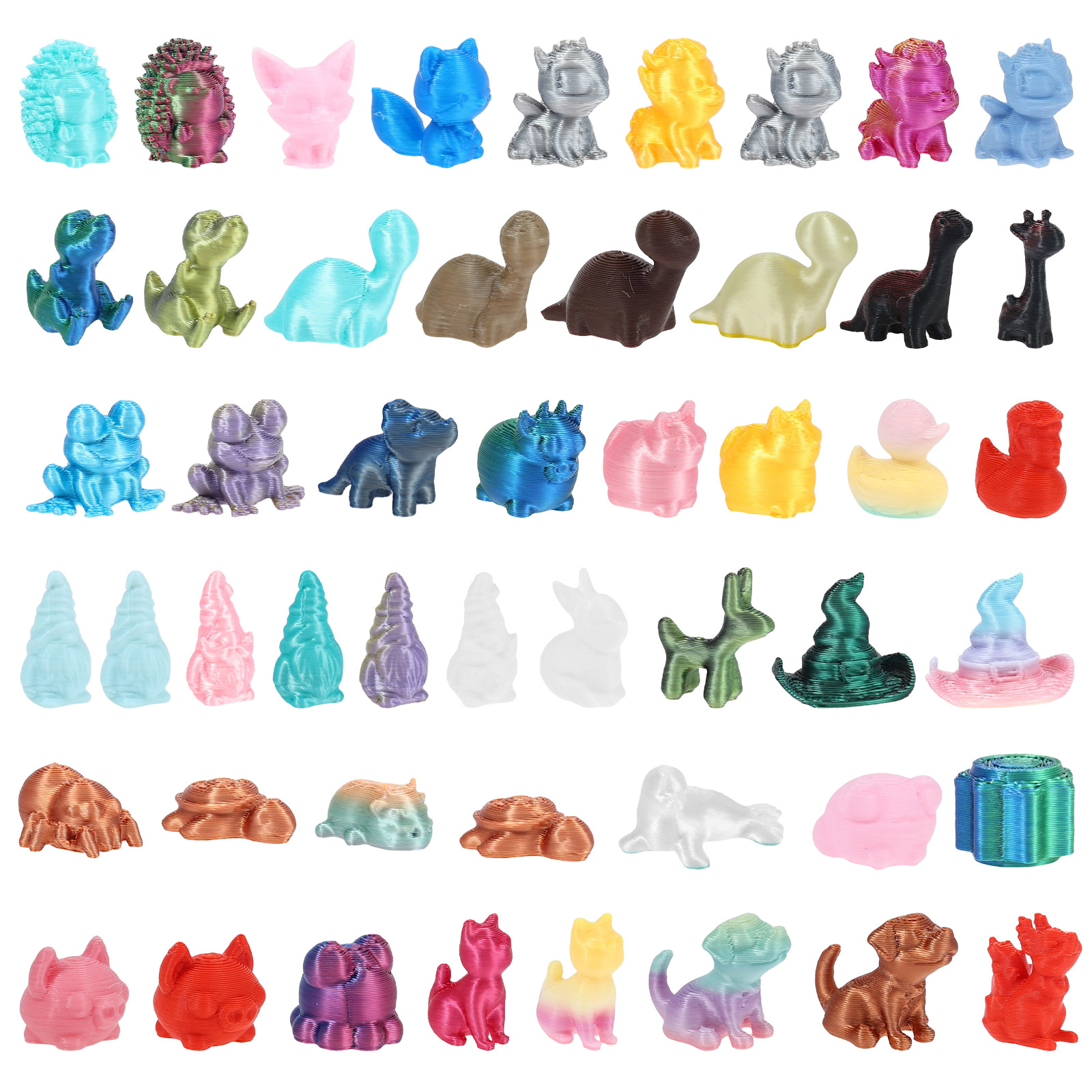 3D Printing Pot - 50개 미니 장난감 3D 프린팅 PLA