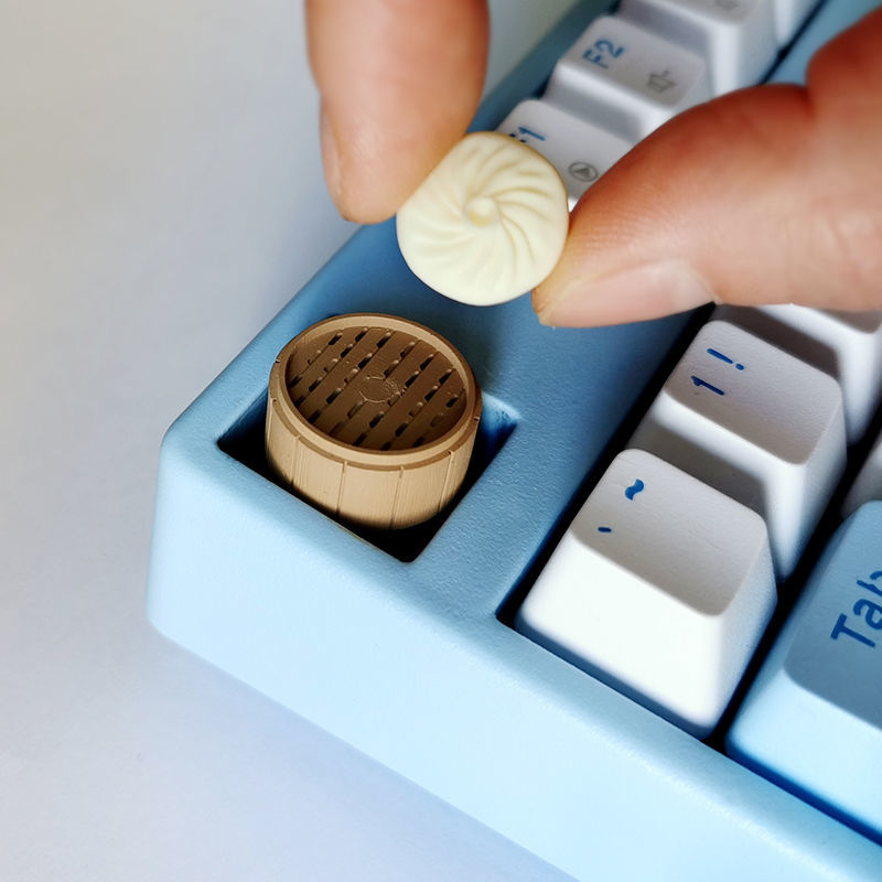 3D Printing Keycaps - 개인화 된 찐빵 만두 기계식 키보드