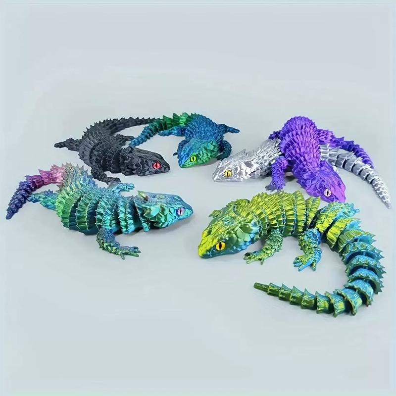 3D Printing Lizard - 3D 프린팅된 결합형 도마뱀 조각상 장식품,