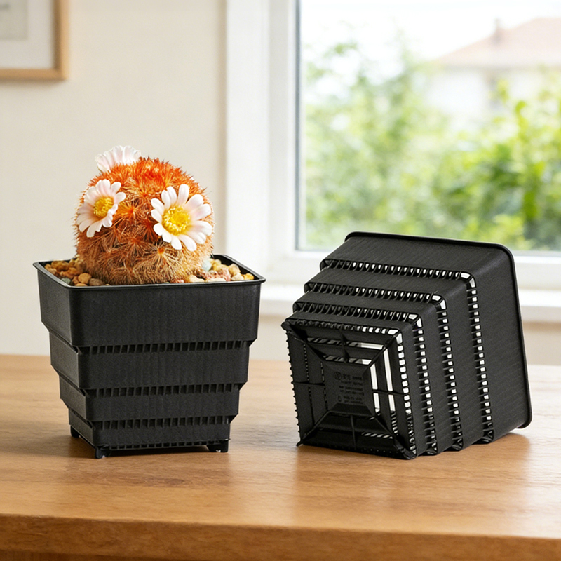 3D Printing Pot - MESHPOT 다육식물 및 선인장용 사각 화분
