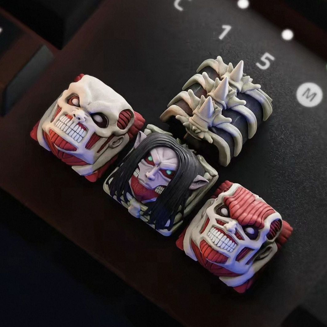 3D Printing Keycaps - 새로운 진격의 거인 공동 브랜드 키캡