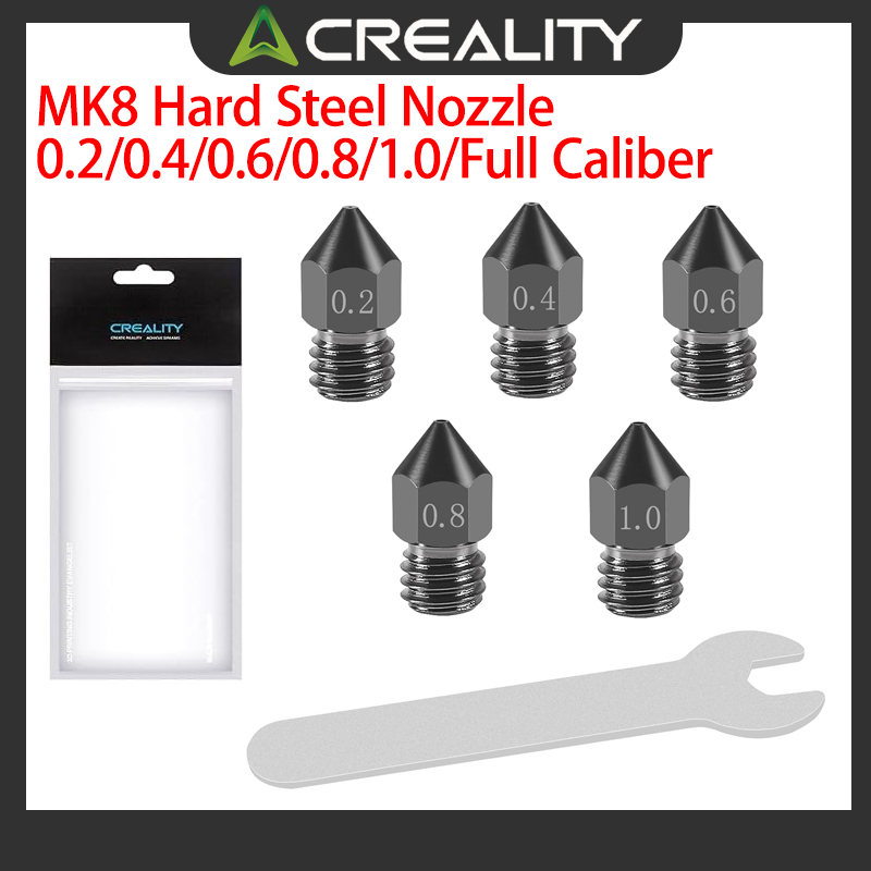 3D Printer Nozzle Brass - Creality 공식 MK8 하드 스틸 노즐