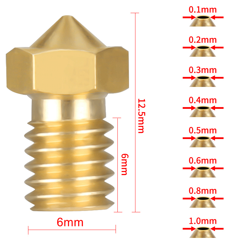 도매 E3D V6 V5 3D 프린터 핫엔드 노즐 1.7 - 3D Printer Nozzle Brass 리뷰 및 가격