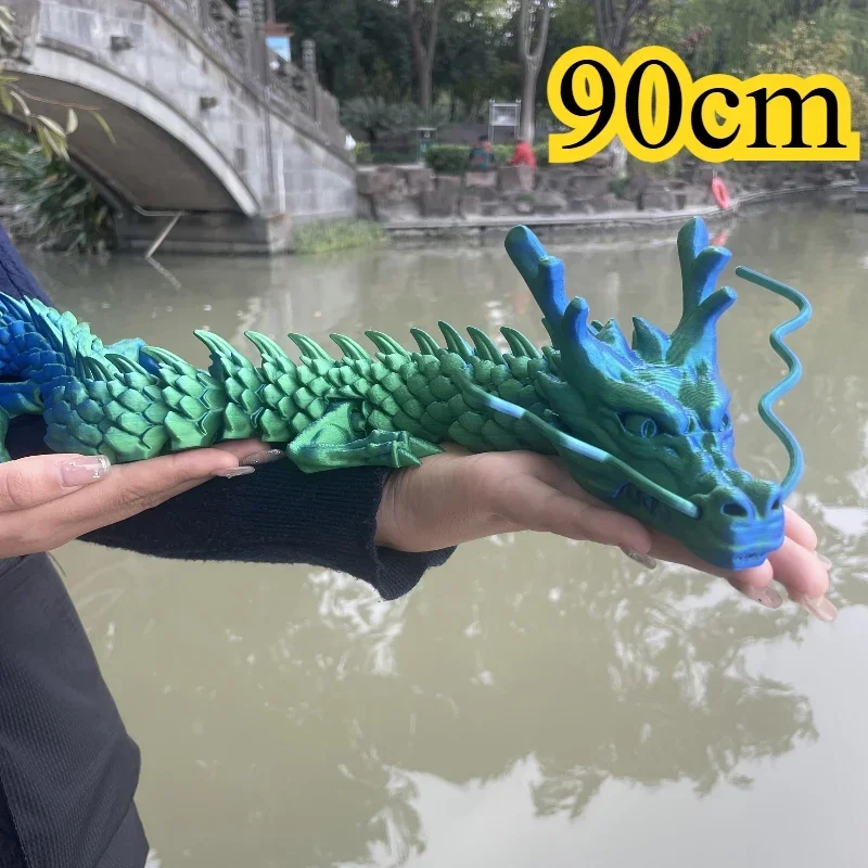 90cm 3D 프린팅 중국 용 피규어 관절형 용 장식품 - 3D Printing Pot 리뷰 및 가격