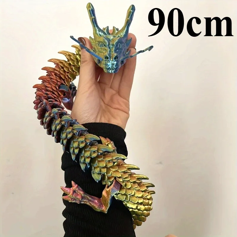 90cm 3D 프린팅 중국 용 피규어 관절형 용 장식품 - 3D Printing Pot 리뷰 및 가격