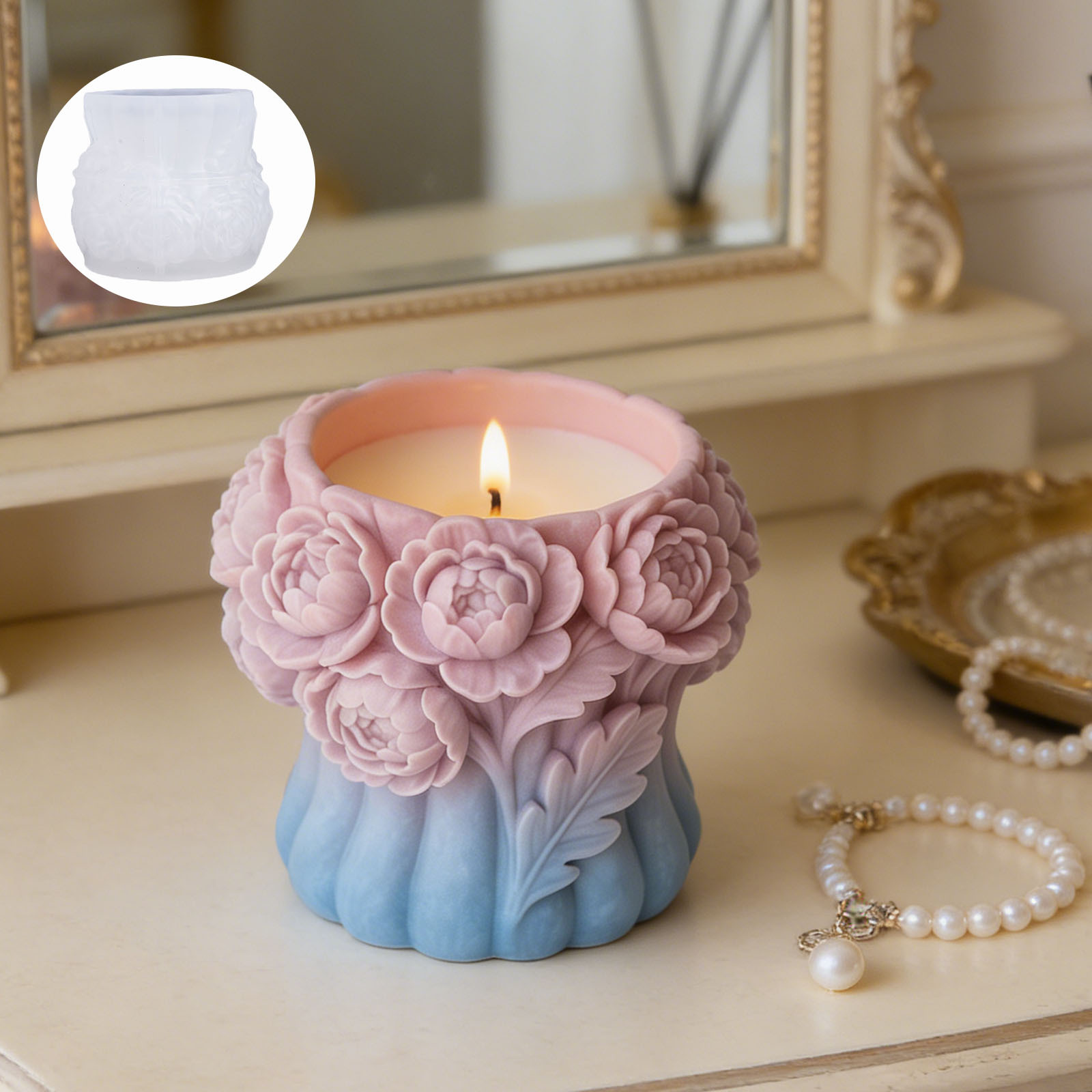 3D 장미 꽃병 실리콘 몰드 DIY 펜 홀더 보관 용기 - 3D Printing Pot 리뷰 및 가격
