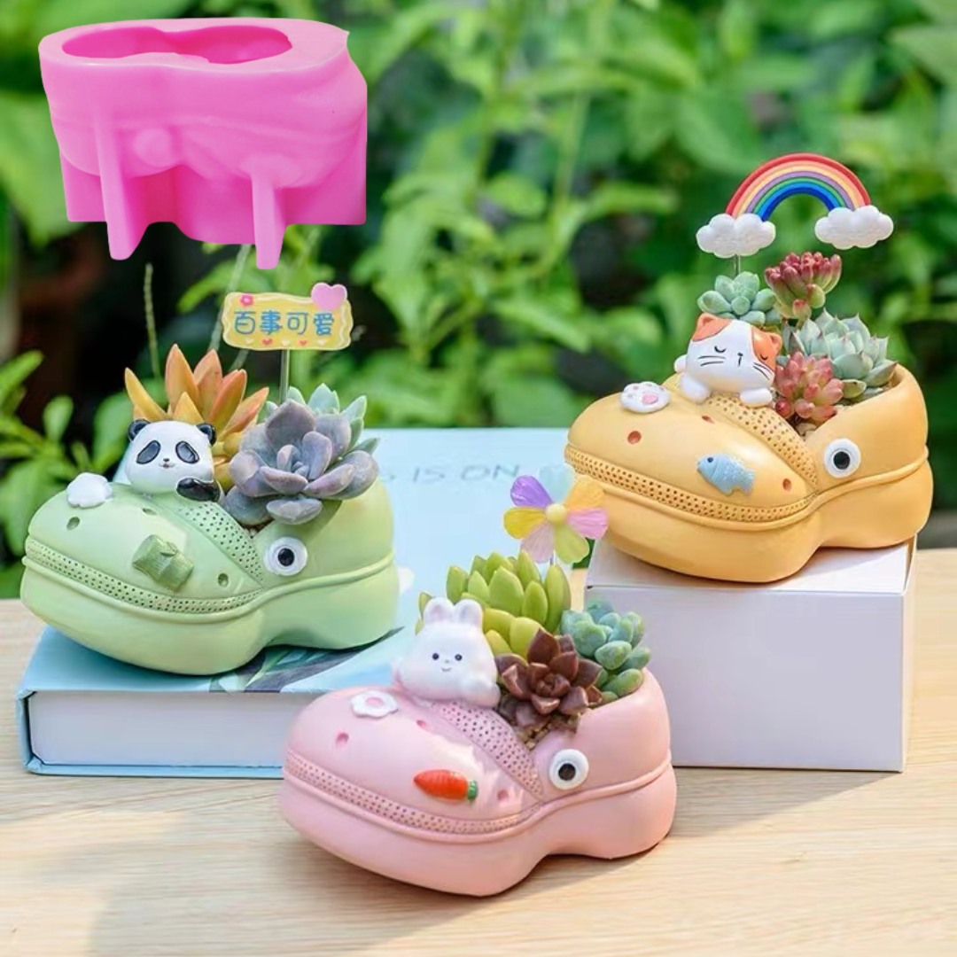 3D 동물 슬리퍼 다육 식물 화분 송진 실리콘 몰드 구 - 3D Printing Pot 리뷰 및 가격