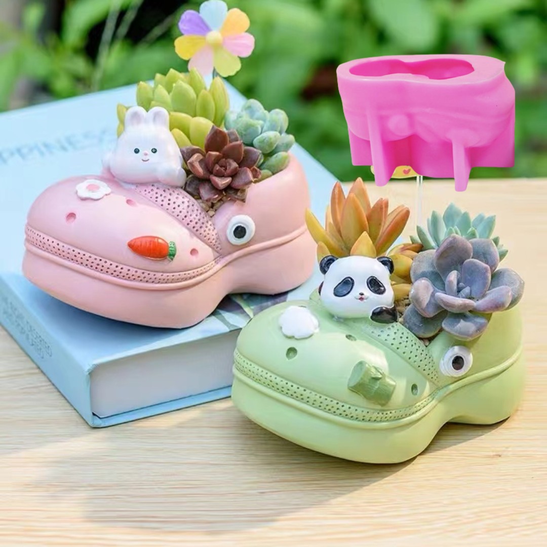 3D 동물 슬리퍼 다육 식물 화분 송진 실리콘 몰드 구 - 3D Printing Pot 리뷰 및 가격