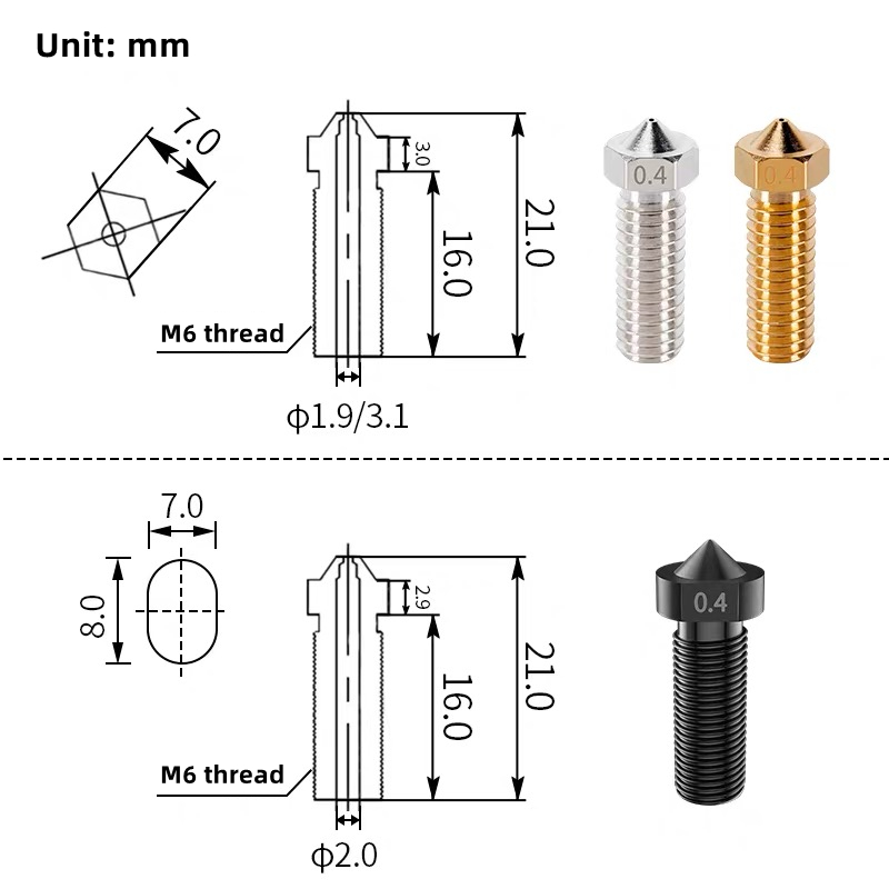 아티러리 사이드와인더 X1 & X2 지니어스 프로 바이 - 3D Printer Nozzle Brass 리뷰 및 가격
