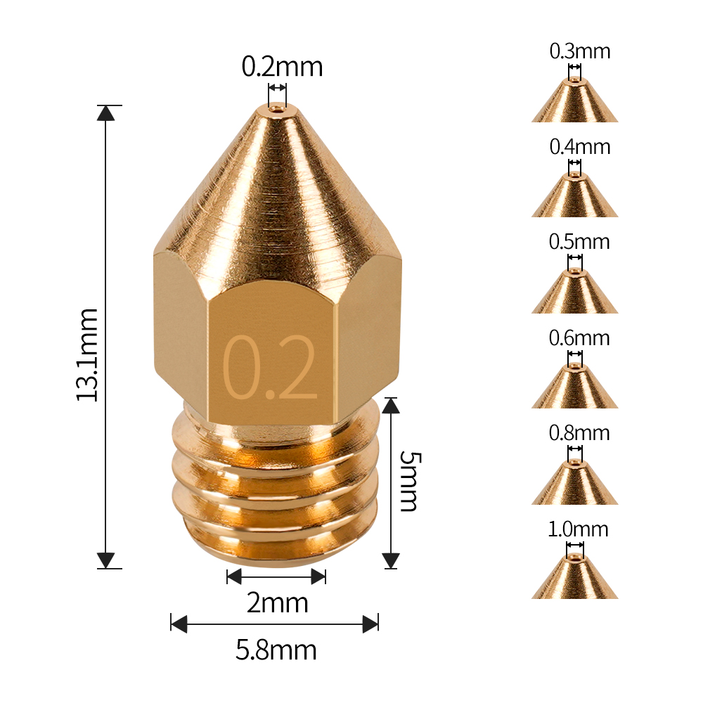MK7 MK8 구리 3D 프린터 부품 압출기 나사, 필 - 3D Printer Nozzle Brass 리뷰 및 가격