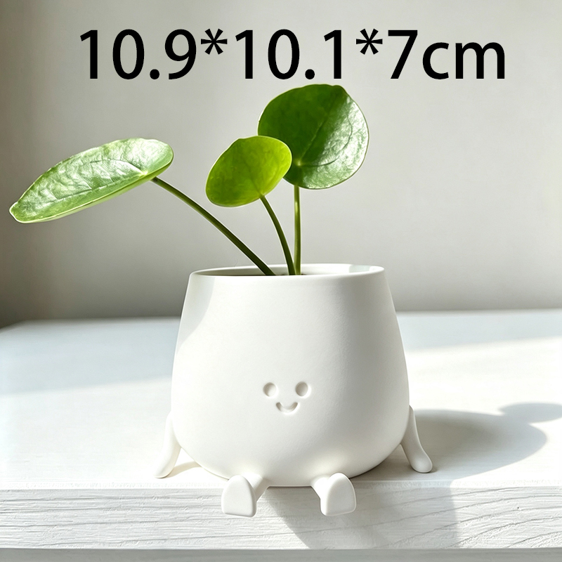 3D 프린팅 귀여운 스마일 페이스 화분, 창의적인 만화 - 3D Printing Pot 리뷰 및 가격