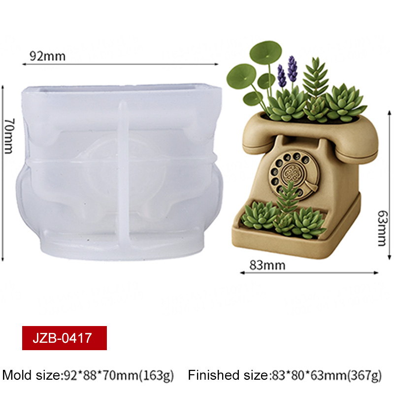 3D 빈티지 회전식 전화기 다육식물 화분 실리콘 몰드  - 3D Printing Pot 리뷰 및 가격
