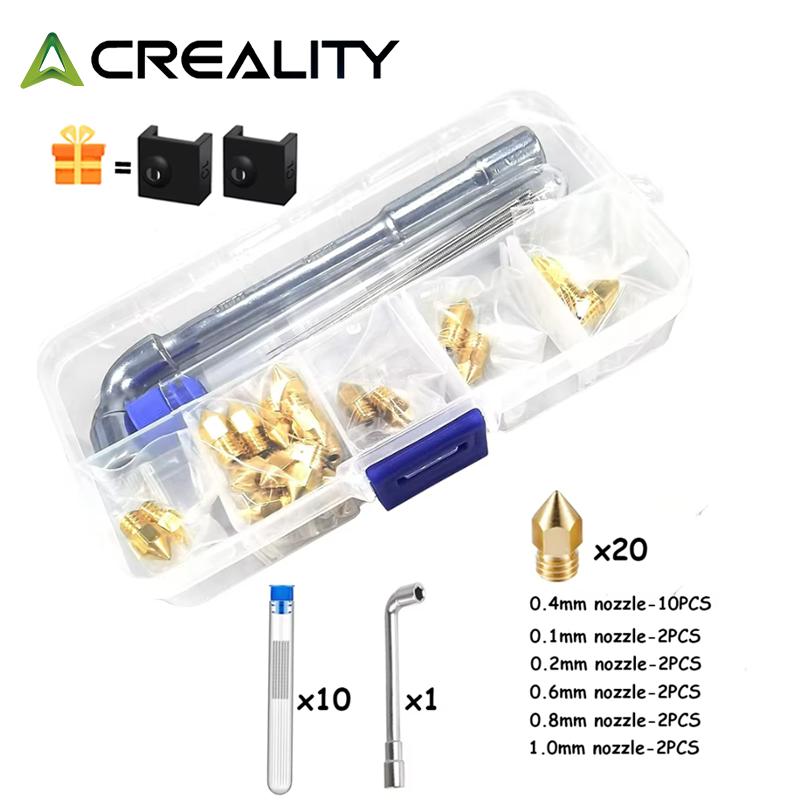 CREALITY 20개 MK8 황동 노즐 0.2/0.4 - 3D Printer Nozzle Brass 리뷰 및 가격