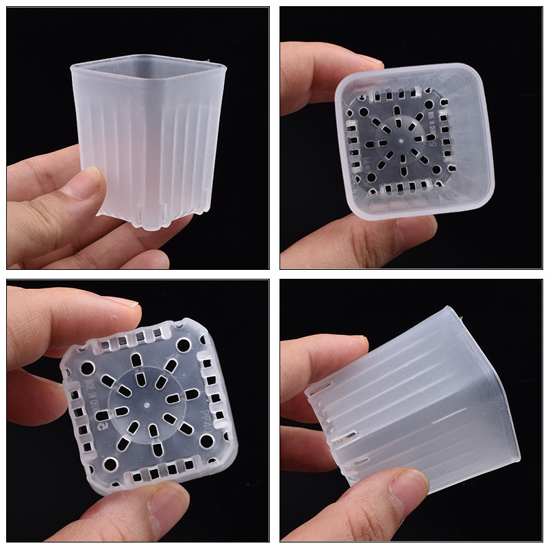 50-100Pcs 4cm 미니 두꺼운 흰색/투명 사각형 - 3D Printing Pot 리뷰 및 가격