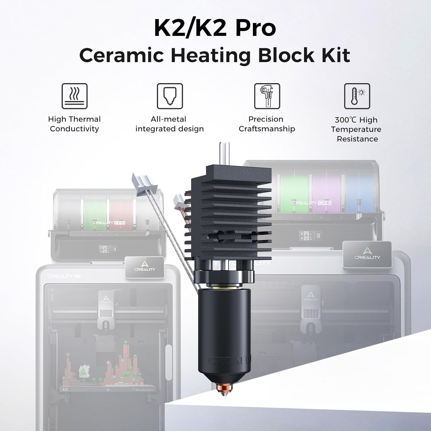 Creality 공식 K2/K2 Pro 세라믹 히팅 블 - 3D Printer Hotend Kit 리뷰 및 가격