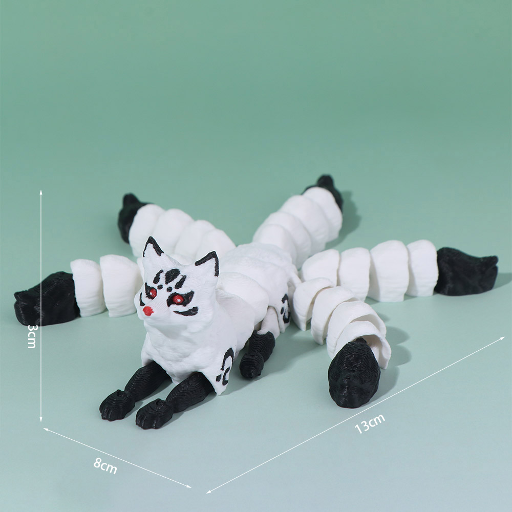관절이 움직이는 3D 프린팅 동물 장식품, 다섯 꼬리가 - 3D Printing Joint 리뷰 및 가격