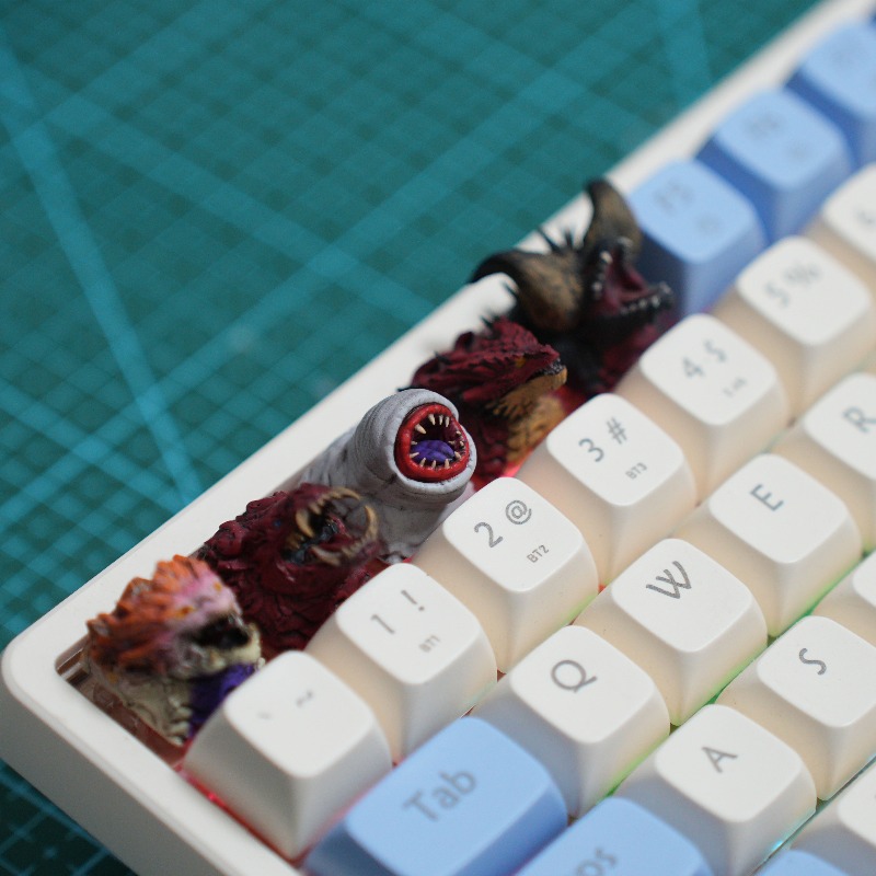 몬스터 헌터 드래곤 레진 커스텀 키캡 기계식 키보드 개 - 3D Printing Keycaps 리뷰 및 가격