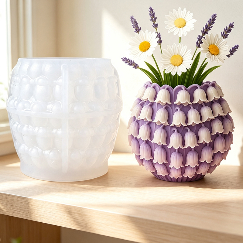 3D 은방울꽃 화병 실리콘 몰드 DIY 펜 홀더 화분  - 3D Printing Pot 리뷰 및 가격