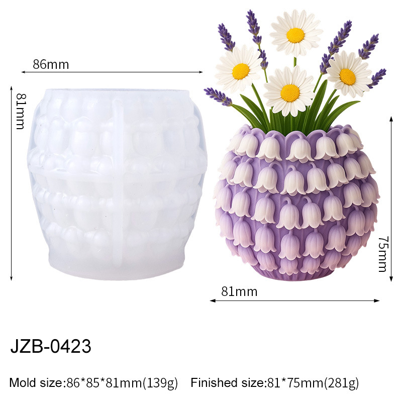 3D 은방울꽃 화병 실리콘 몰드 DIY 펜 홀더 화분  - 3D Printing Pot 리뷰 및 가격