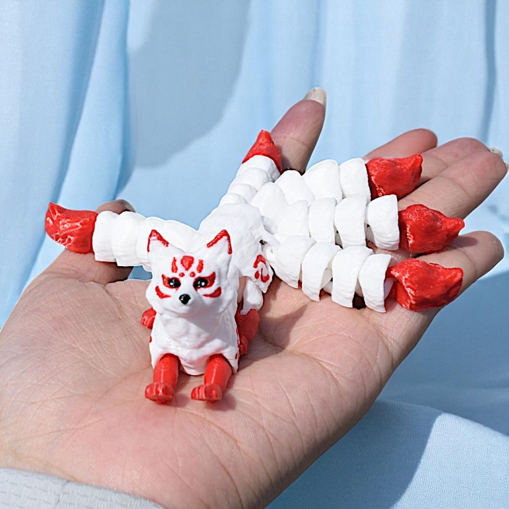관절이 움직이는 3D 프린팅 동물 장식품 다섯 꼬리가  - 3D Printing Joint 리뷰 및 가격