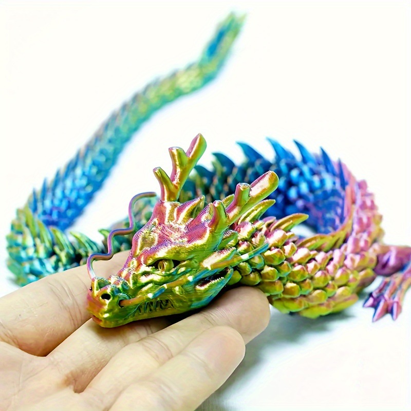 3D 인쇄 결합된 용 장식품, 움직일 수 있는 만화,  - 3D Printing Lizard 리뷰 및 가격