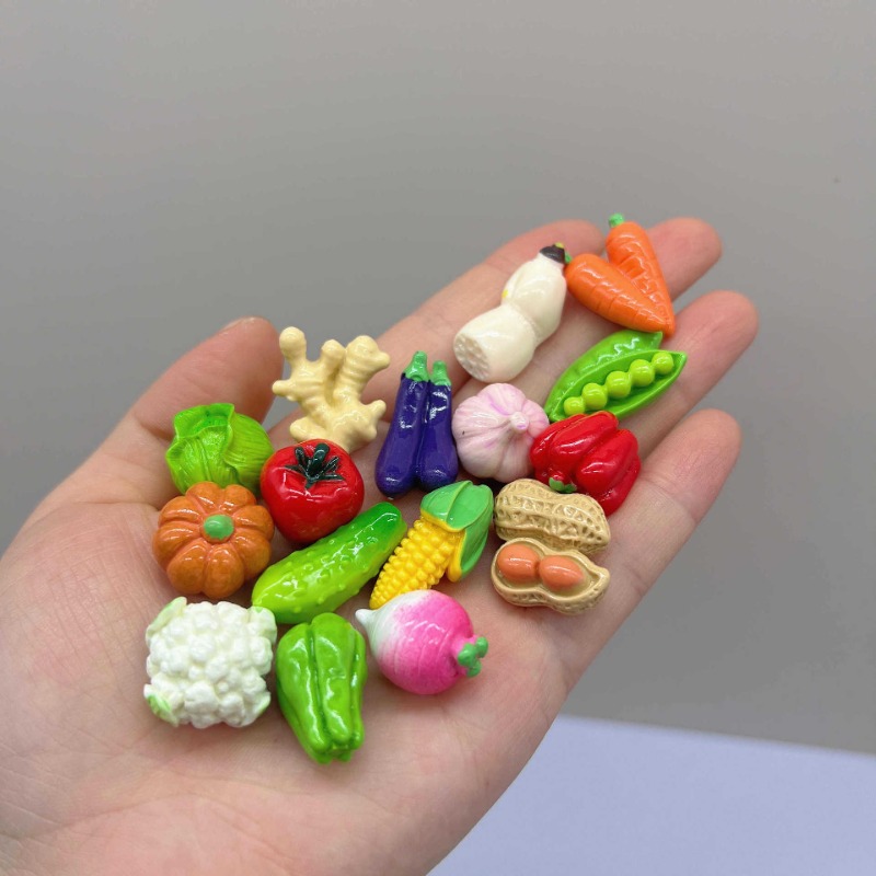 10Pcs 귀여운 미니 야채 3D 수지 인형 화분 정원 - 3D Printing Pot 리뷰 및 가격