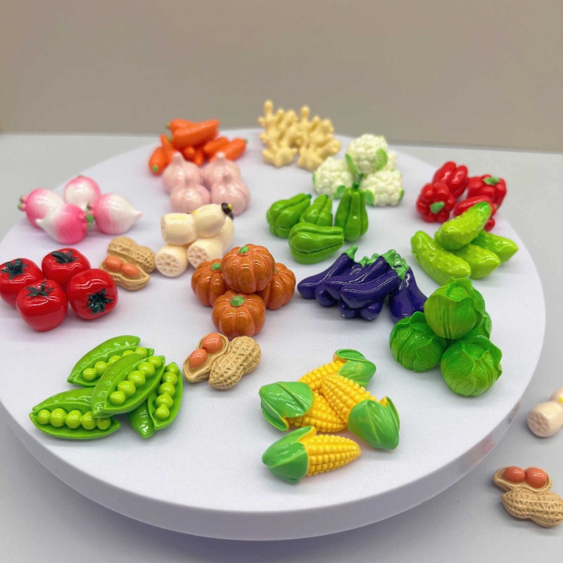 10Pcs 귀여운 미니 야채 3D 수지 인형 화분 정원 - 3D Printing Pot 리뷰 및 가격