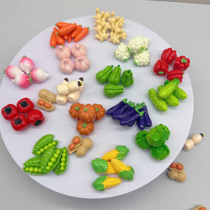 10Pcs 귀여운 미니 야채 3D 수지 인형 화분 정원 - 3D Printing Pot 리뷰 및 가격