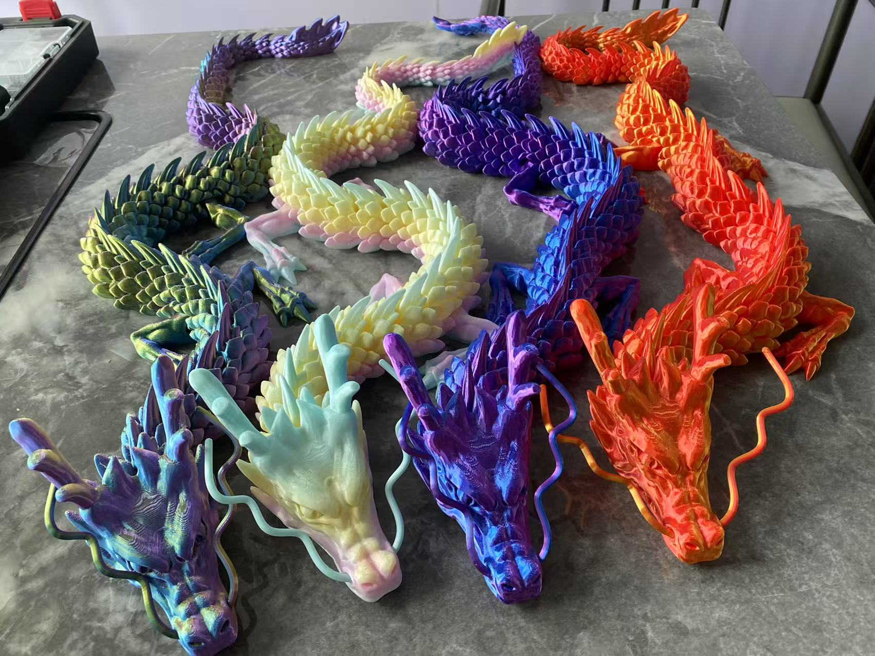 60cm 3D 인쇄 드래곤 장난감 중국어 드래곤 관절  - 3D Printing Lizard 리뷰 및 가격