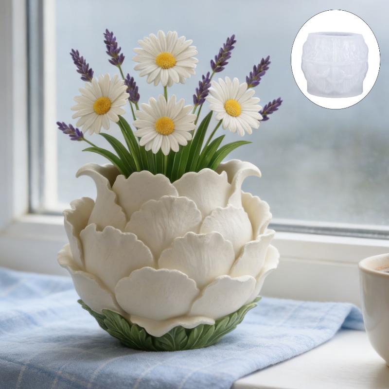 3D 수제 작약 꽃 화분 실리콘 몰드 DIY 고급 스타 - 3D Printing Pot 리뷰 및 가격