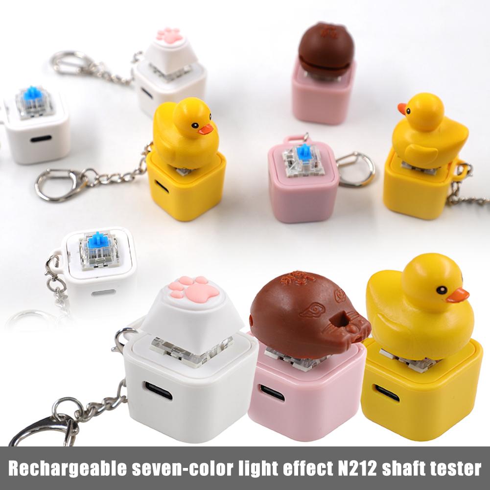 키캡 스타일 귀여운 작은 노란색 오리 키캡 키체인 기계 - 3D Printing Keycaps 리뷰 및 가격