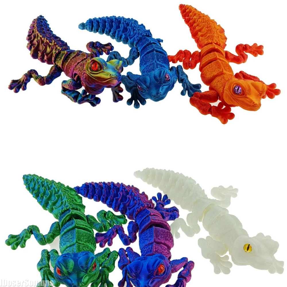 3D 프린팅으로 제작된, 모든 관절이 움직이는 미니어처 - 3D Printing Lizard 리뷰 및 가격