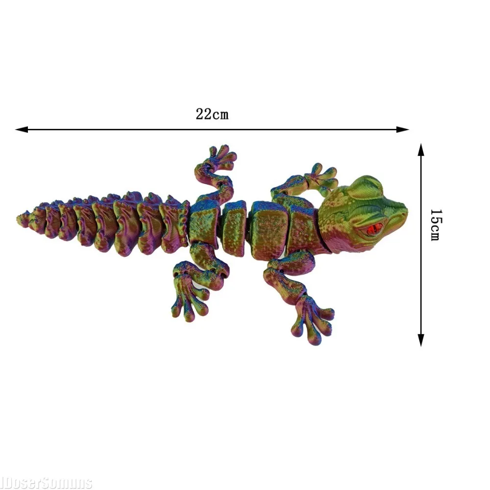 3D 프린팅으로 제작된, 모든 관절이 움직이는 미니어처 - 3D Printing Lizard 리뷰 및 가격