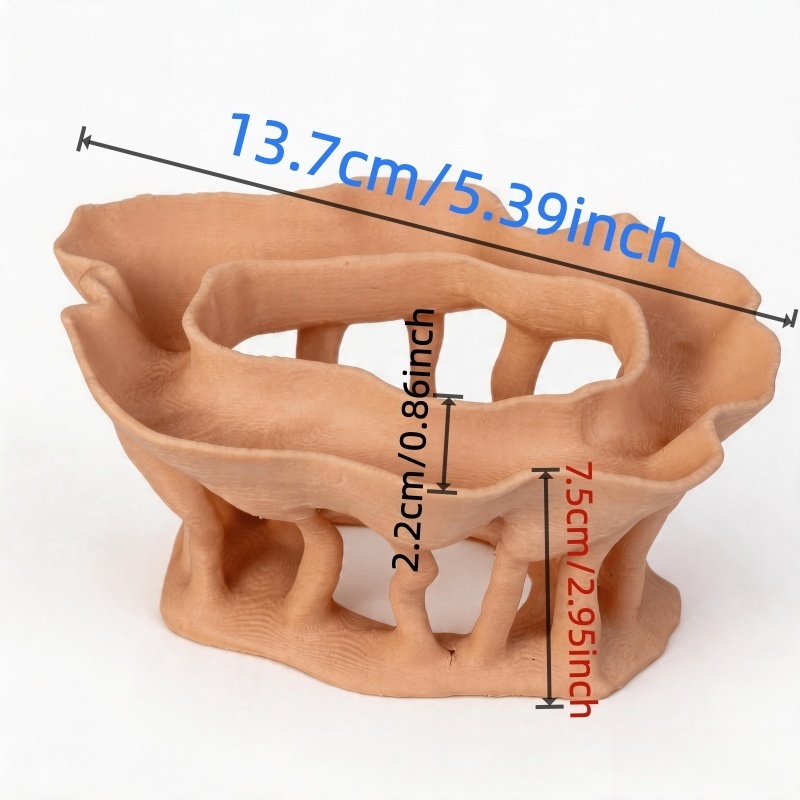 3D 프린팅으로 제작된 나무 뿌리 모양의 수족관 식물, - 3D Printing Pot 리뷰 및 가격
