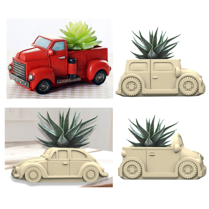 3D 자동차 다육 식물 화분 송진 실리콘 몰드, 귀여운 - 3D Printing Pot 리뷰 및 가격
